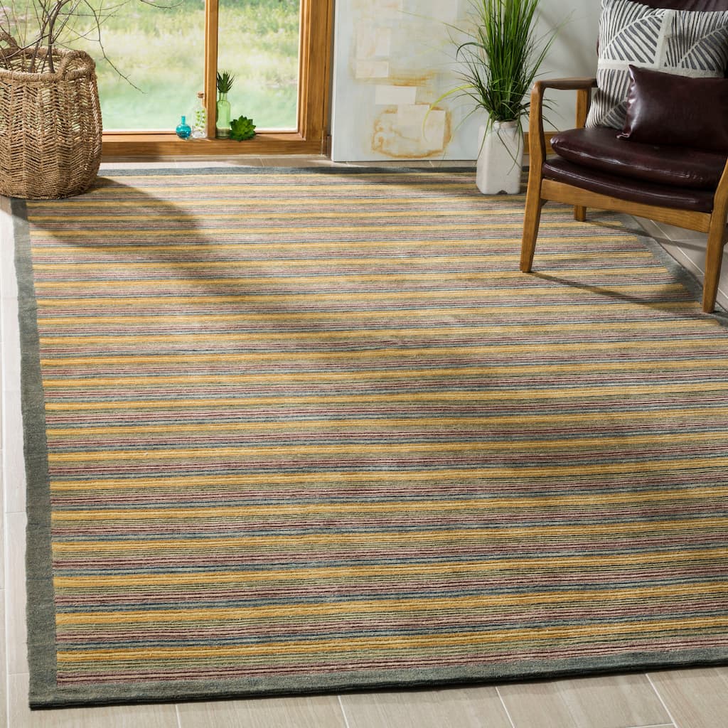 SAFAVIEH Couture Hand-knotted Tibetan Durkje Modern Wool Rug