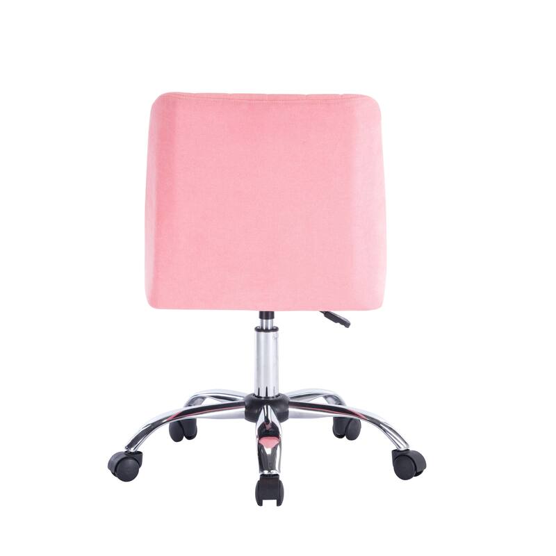 Porthos Home Nisa Fabric Armless Office Chair with Chrome Base