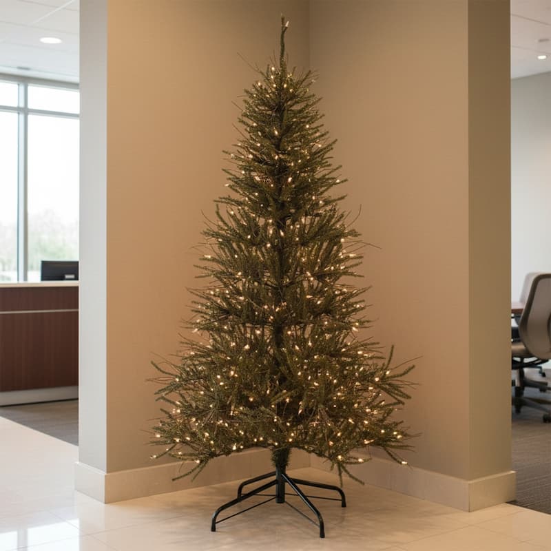 6' Pre-Lit Warsaw Twig Artificial Christmas Tree - Clear Lights - 6 Foot