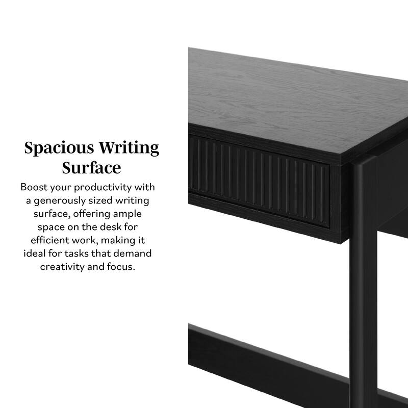 Middlebrook Designs Reeded Writing Desk with Drawer
