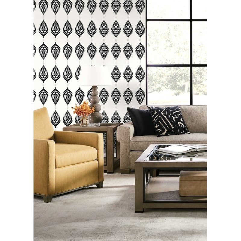 Seabrook Designs Lillian August Mirasol Palm Frond Unpasted Wallpaper