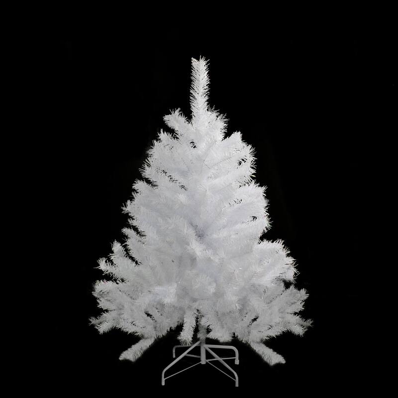 Full Icy White Spruce Artificial Christmas Tree - 4' - Unlit - 4 Foot