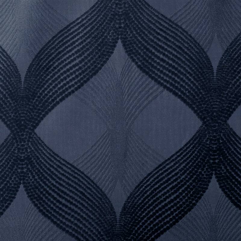 Ogee Knitted Jacquard Total Blackout Curtain Panel(Only 1 Pc Panel)