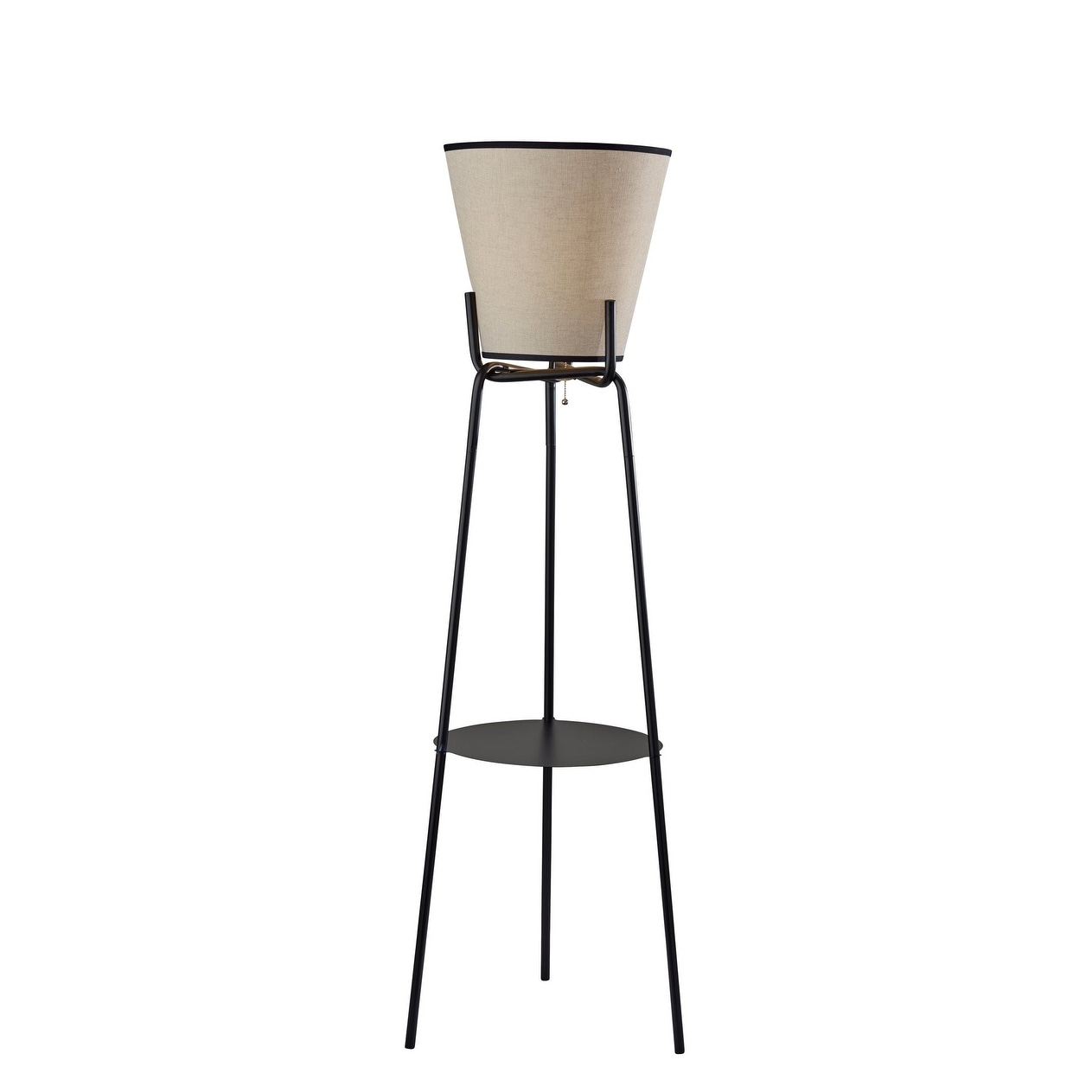 Zeek Shelf Floor Lamp - Black