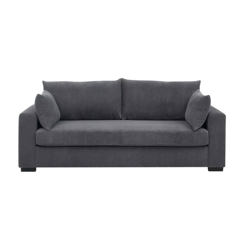 Dark Gray Corduroy Sofa