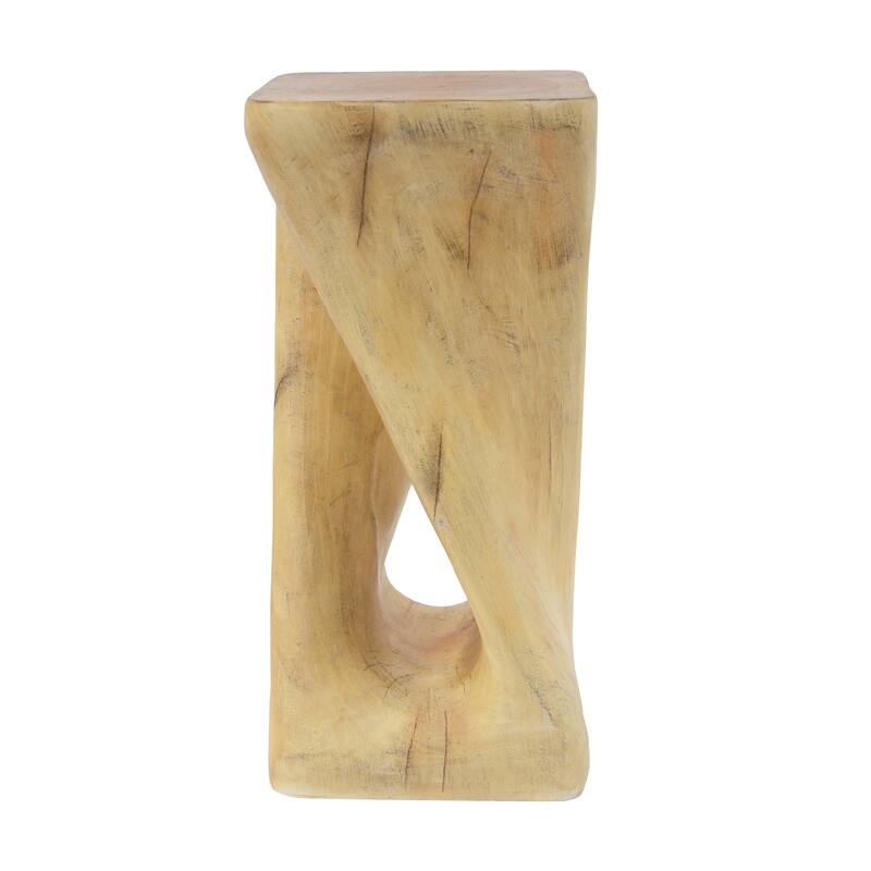 Christopher Knight Home - Stella Twisted Spiral Wood Grain Side Table