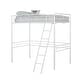preview thumbnail 12 of 13, Metal Twin Size Loft Bed with Angled Ladder