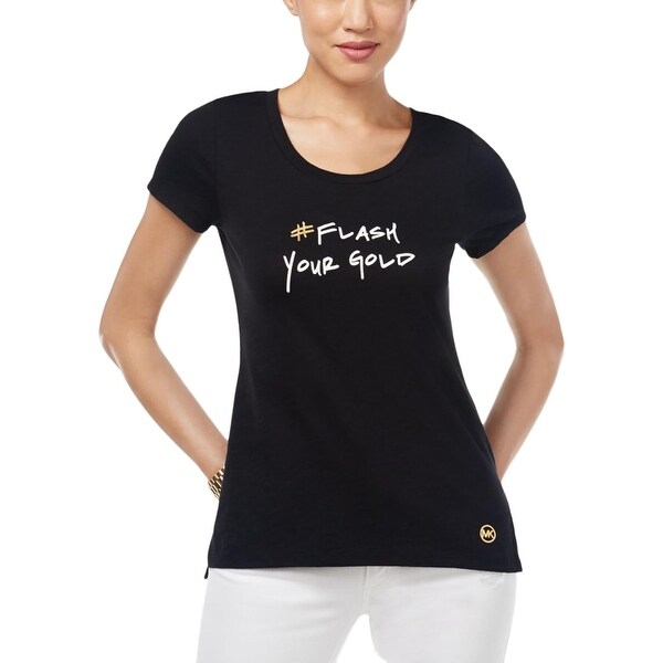 michael kors t shirt gold