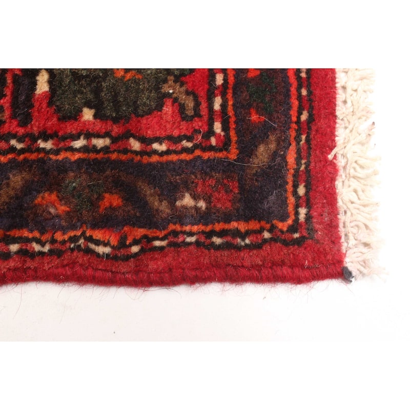 ECARPETGALLERY Hand-knotted Andelz Dark Red Wool Rug - 3'10 x 6'5