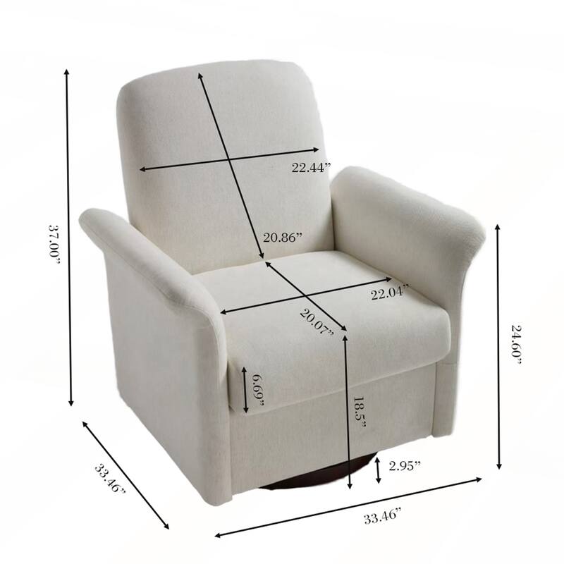 Modern Barrel Armchair with Wood Base