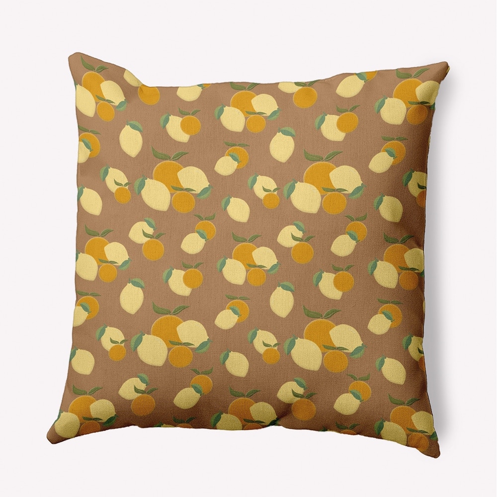 Oranges and Lemons Indoor/Outdoor Throw Pillow
