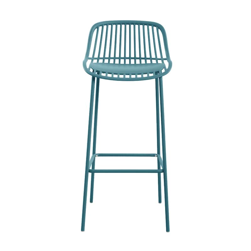 Christopher Knight Home - Benson Modern Outdoor Barstool with Weather-Resistant Design - Set of 2