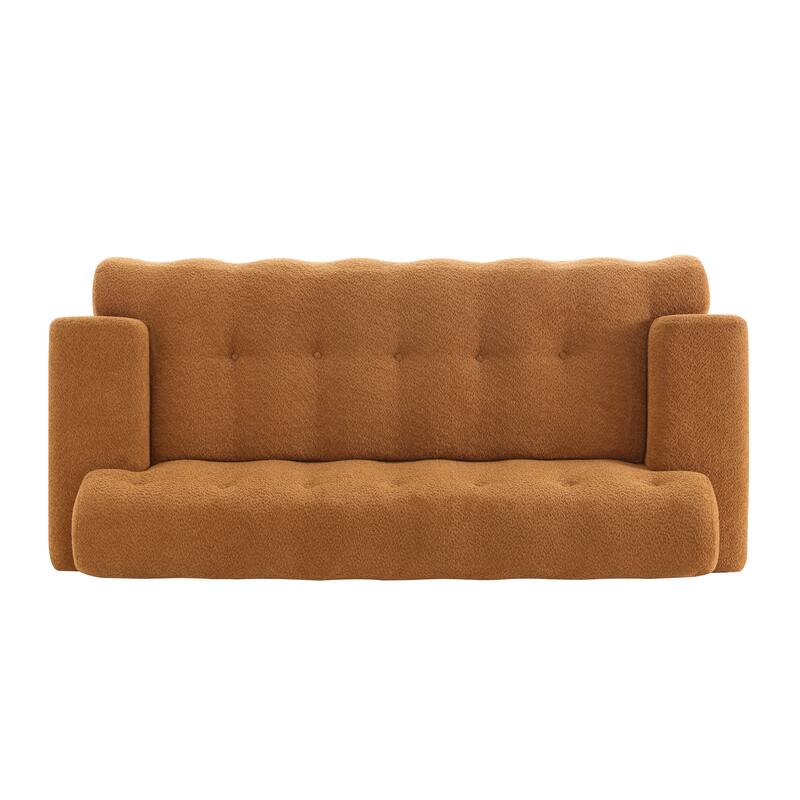 Button Tufted Upholstered 3 Seater Sofa, Comfy Chenille Deep Seat Cloud Couch, Compression Sofa for Apartment, Living Room