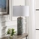 preview thumbnail 3 of 6, Uttermost Meltdown Ivory Teal Table Lamp - 28.5'' H X 16'' W X 16'' D