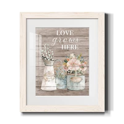 Love Grows Here-Premium Framed Print - Ready to Hang