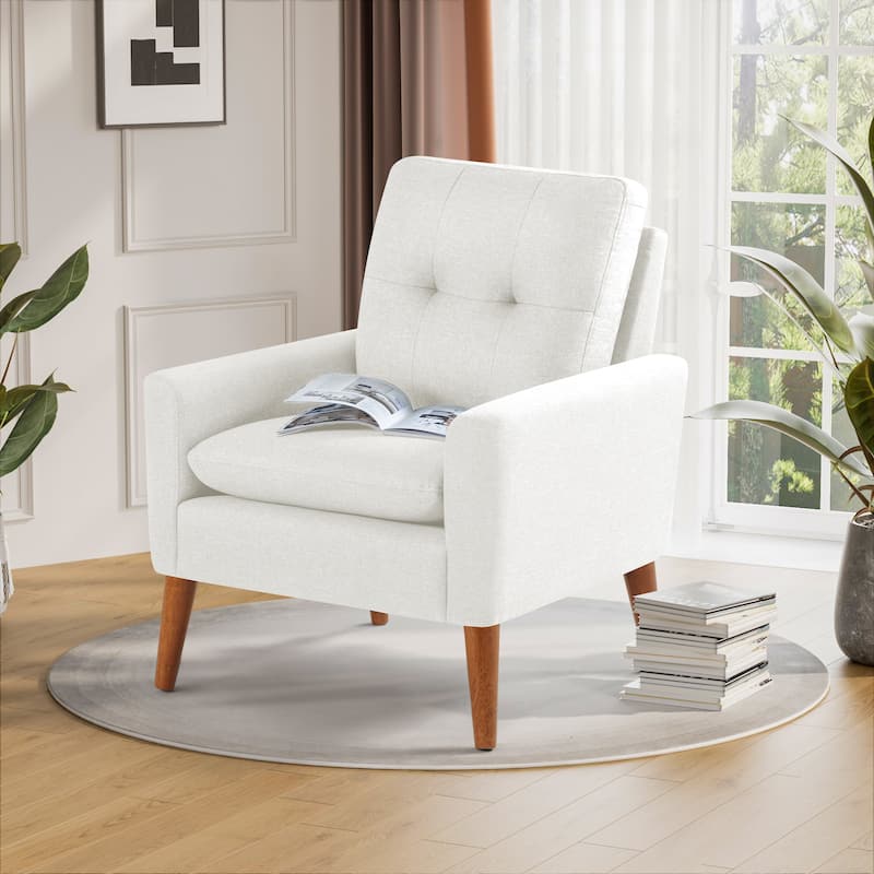 Furniwell Accent Chairs Modern Lounge Chair Mid Century Modern Arm Chair for Living Room and Bedroom