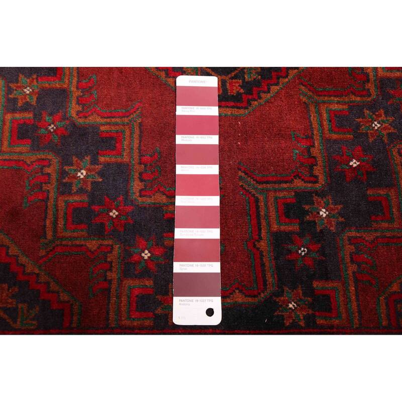 ECARPETGALLERY Hand-knotted Teimani Red Wool Rug - 3'10 x 6'3