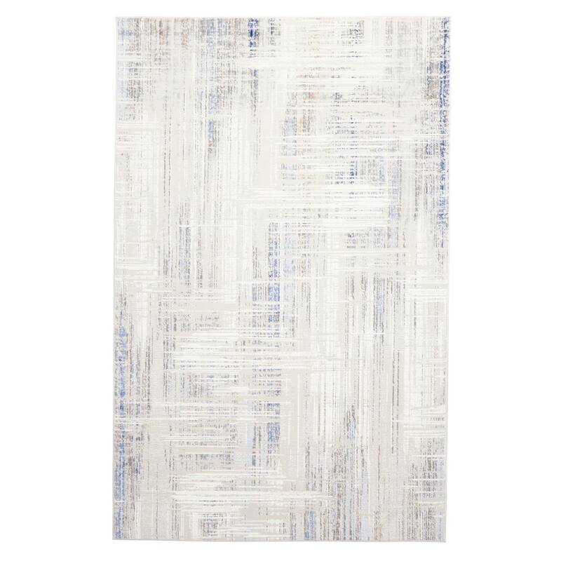 ECARPETGALLERY Machine Made Quinn Blue Area Rug - Blue - 8'0 x 10'0
