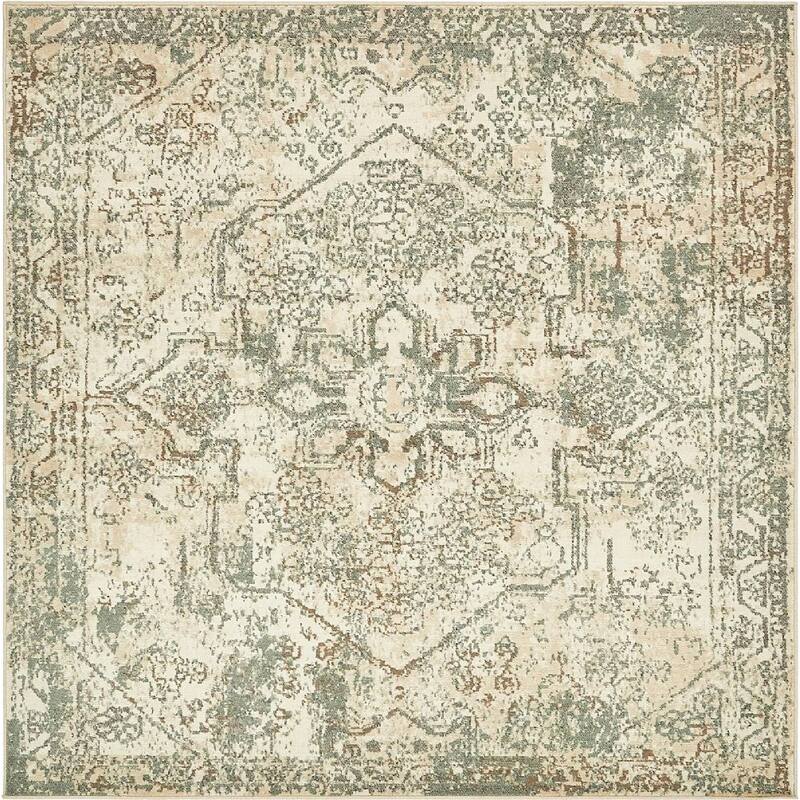 Contemporary Daisy Collection Area Rug