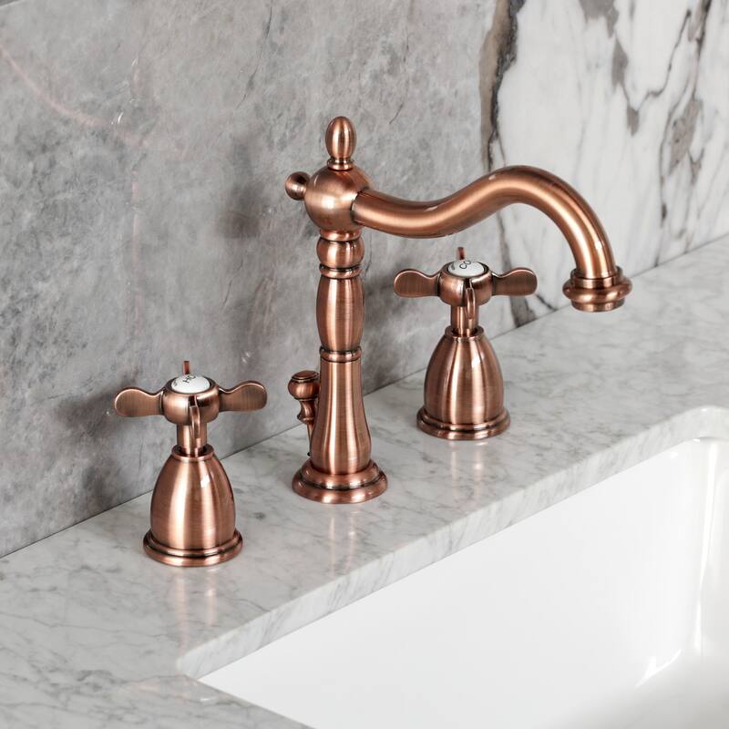 Kingston Brass Essex Widespread Bathroom Faucet with Brass Pop-Up