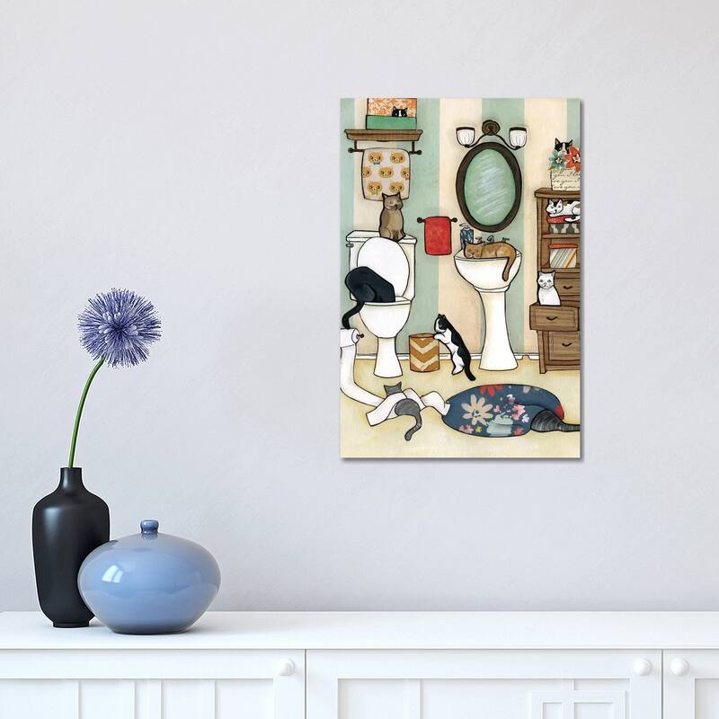 iCanvas "The Big Black Cat" by Jamie Morath Canvas Print - 18x12x1.5