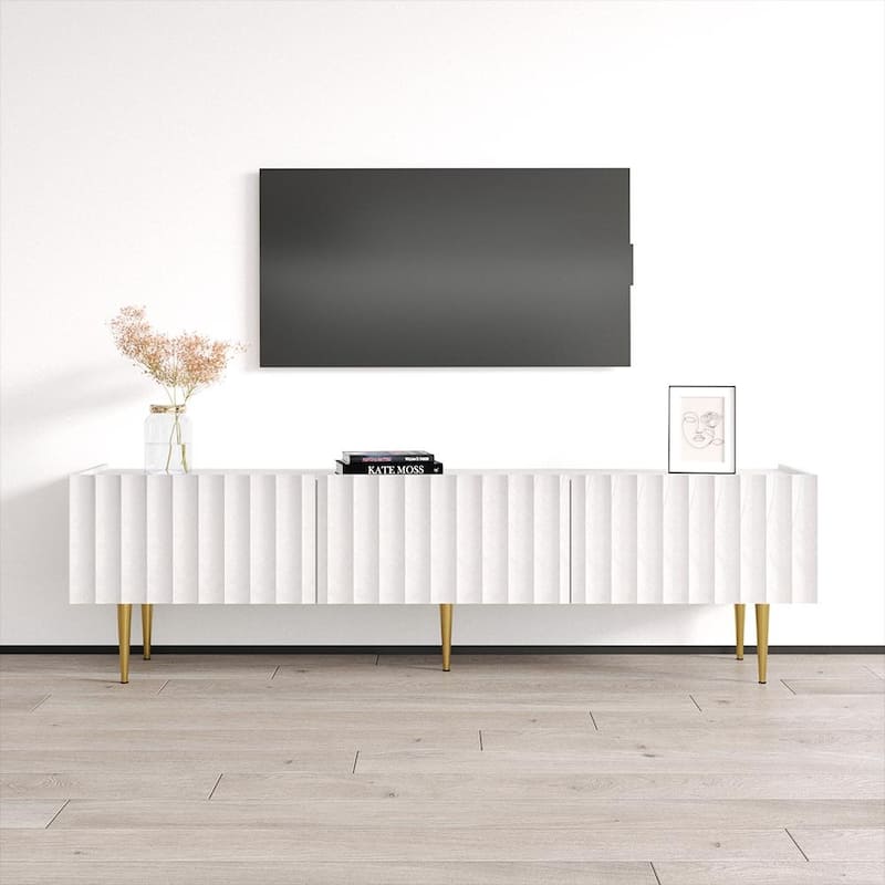 Arcos 02 TV Stand - White