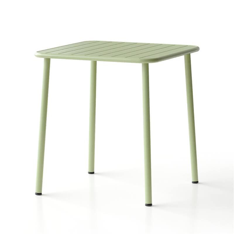 Square Outdoor Dining Table - Antique Green