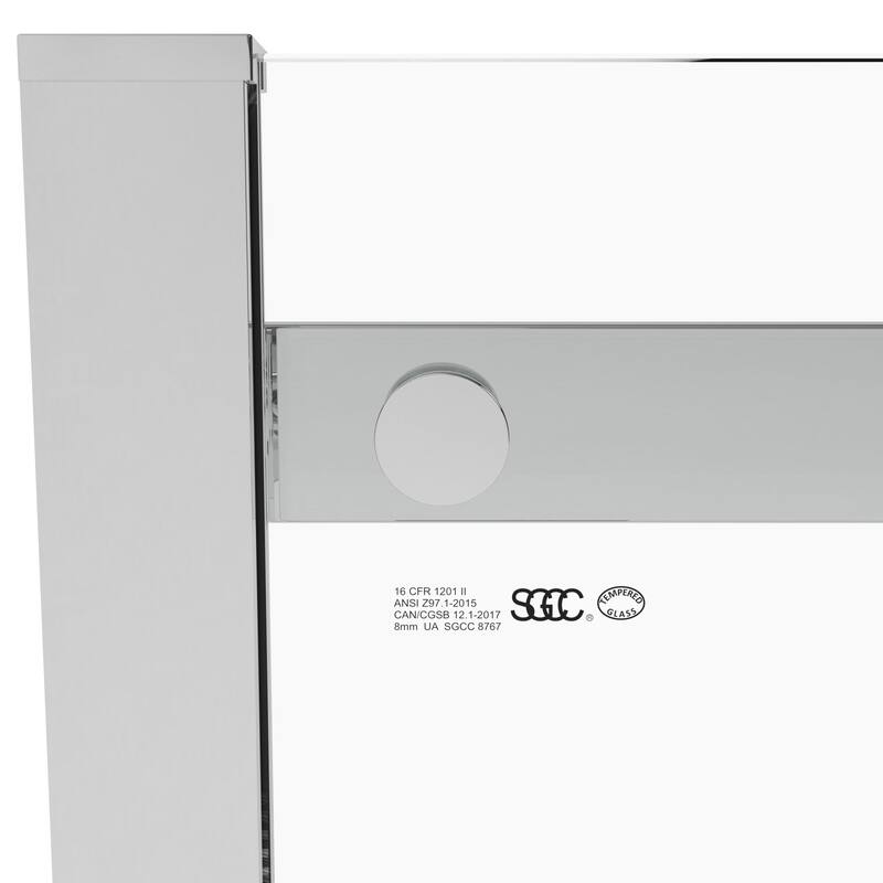 56-60"W x 76"H Single Sliding Shower Door