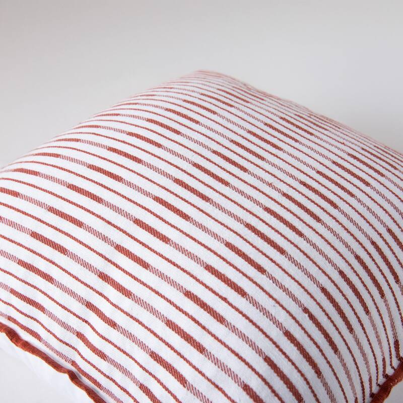 Rizzy Home Variegated Stripe Woven Throw Pillow