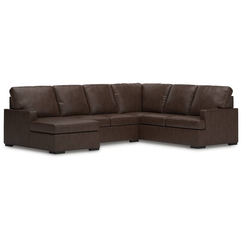 Signature Design by Ashley Modern Day Dark Brown 3-Piece Sectional with Chaise