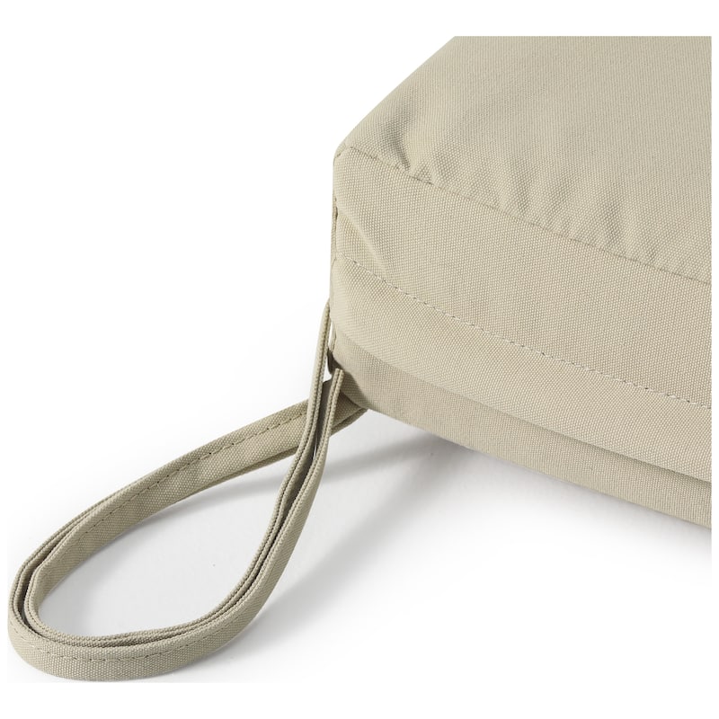 Fading Free All Weather Outdoor Patio Seat Cushions (Set of 2) - Without Welt