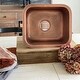 preview thumbnail 4 of 2, Orwell Copper 17" Single Bowl Undermount Kitchen Sink