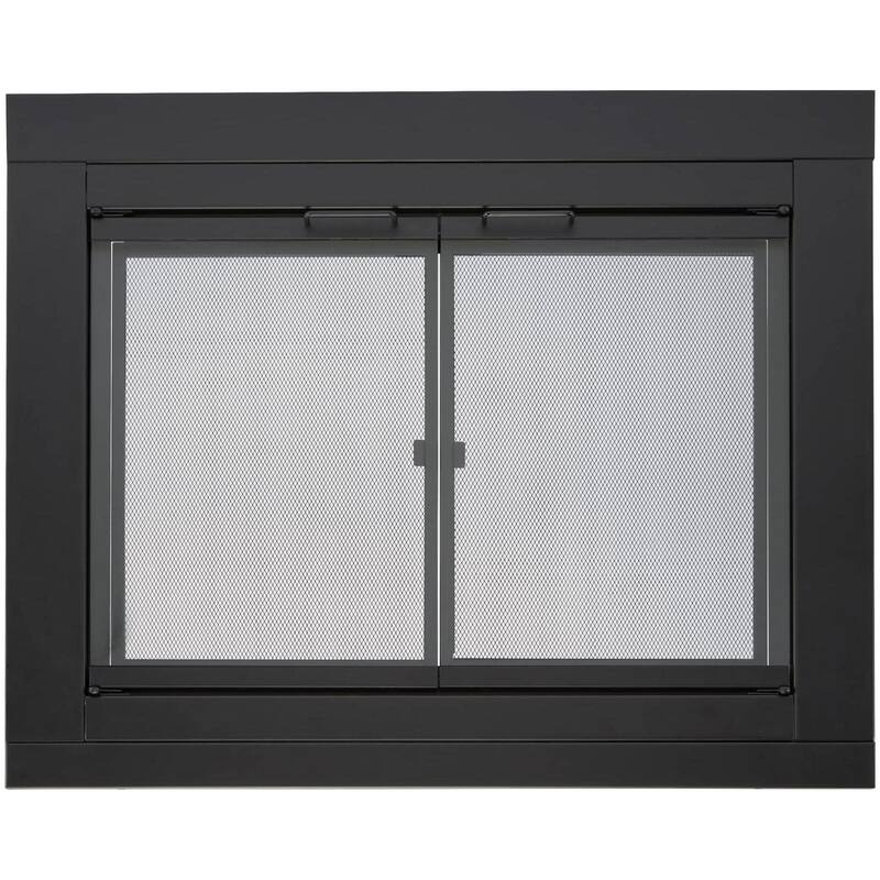 Duluth Forge HLFD-LG Large Fireplace Glass Doors With Screen - Natural