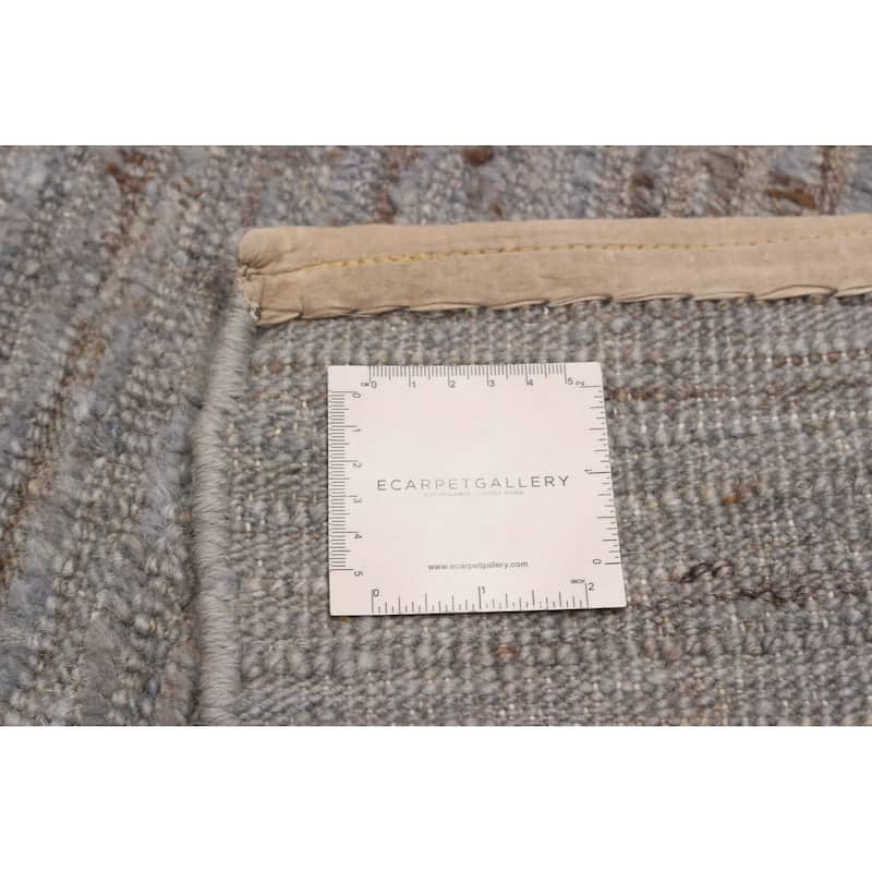 ECARPETGALLERY Hand-knotted Peshawar Ziegler Light Grey Wool Rug - 5'11 x 8'6