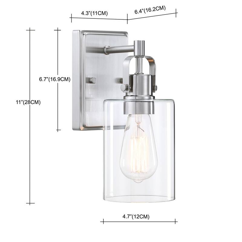 1-Light 4.7-in Modern Vanity Light