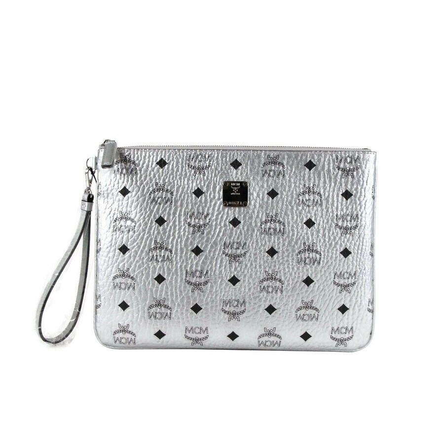 silver pouch clutch
