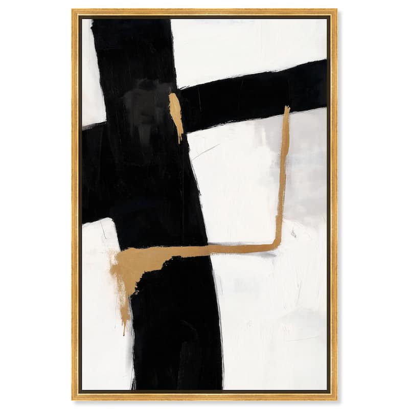 Dichotomy IV Canvas by Art Remedy - Gold - 24" x 36"