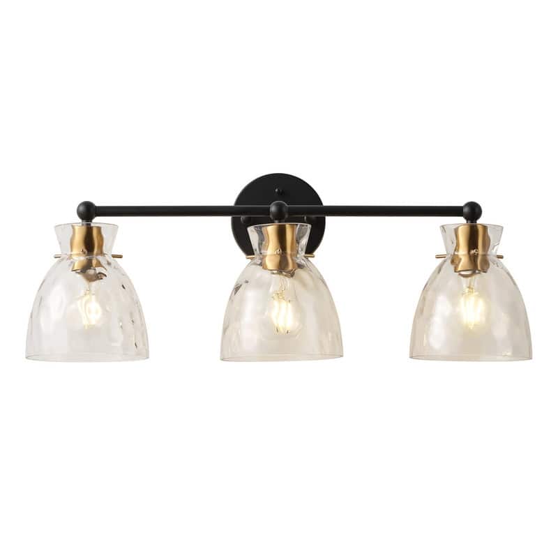 3 Light Matte Black Vanity Light Modern Bathroom Wall Fixture