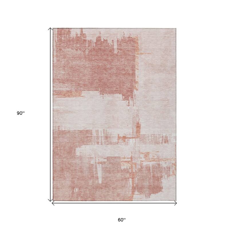 HomeRoots Abstract Traditional Rectangle Outdoor Rug