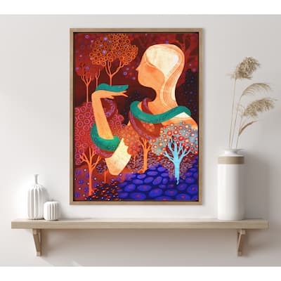 Kate and Laurel Sylvie Eden Framed Canvas by Faryn Hughes