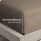 preview thumbnail 32 of 39, Bare Home Ultra-Soft Microfiber 22 Inch Extra Deep Pocket Fitted Sheet