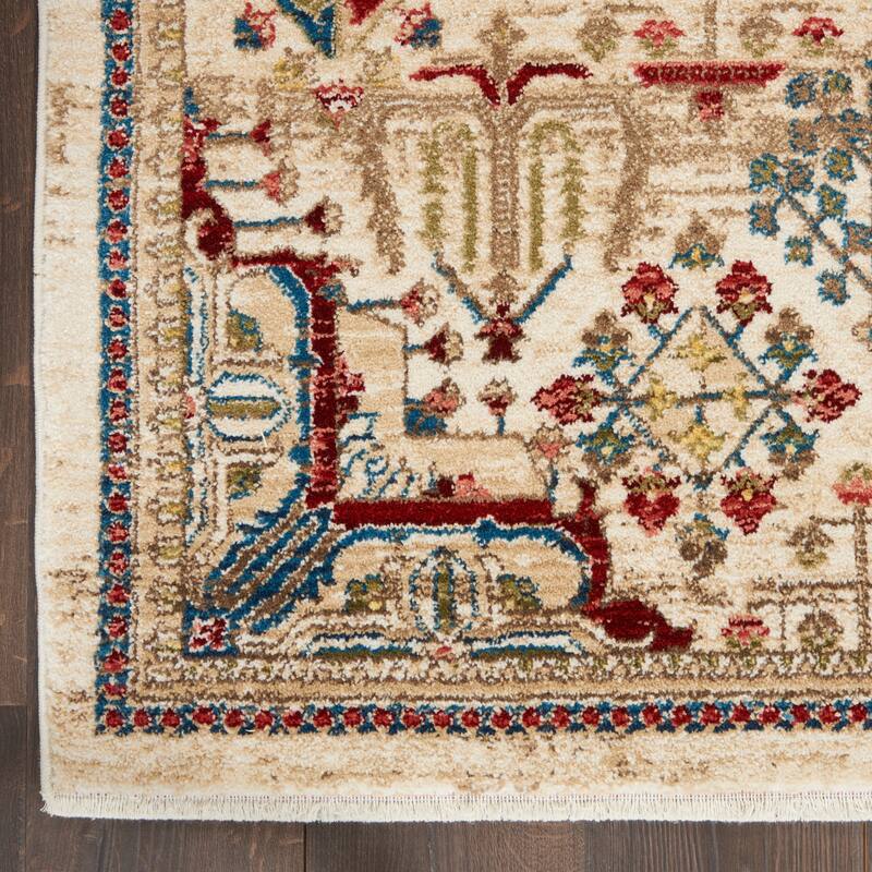 Nourison Revel Traditional Floral Medallion Area Rug