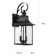 preview thumbnail 5 of 3, Maikoor Black Steel 2-light Outdoor Wall Lantern by Havenside Home