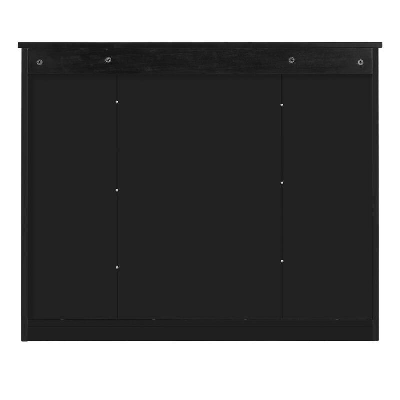 GDFStudio - Ardson Modern Wall-Mounted Bathroom Storage Cabinet with Mirrored Door and Adjustable Shelves - 35"W