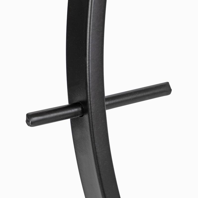 Kate and Laurel Isaac Modern Metal Wall Clock, 26" Diameter, Black - 26" Diameter