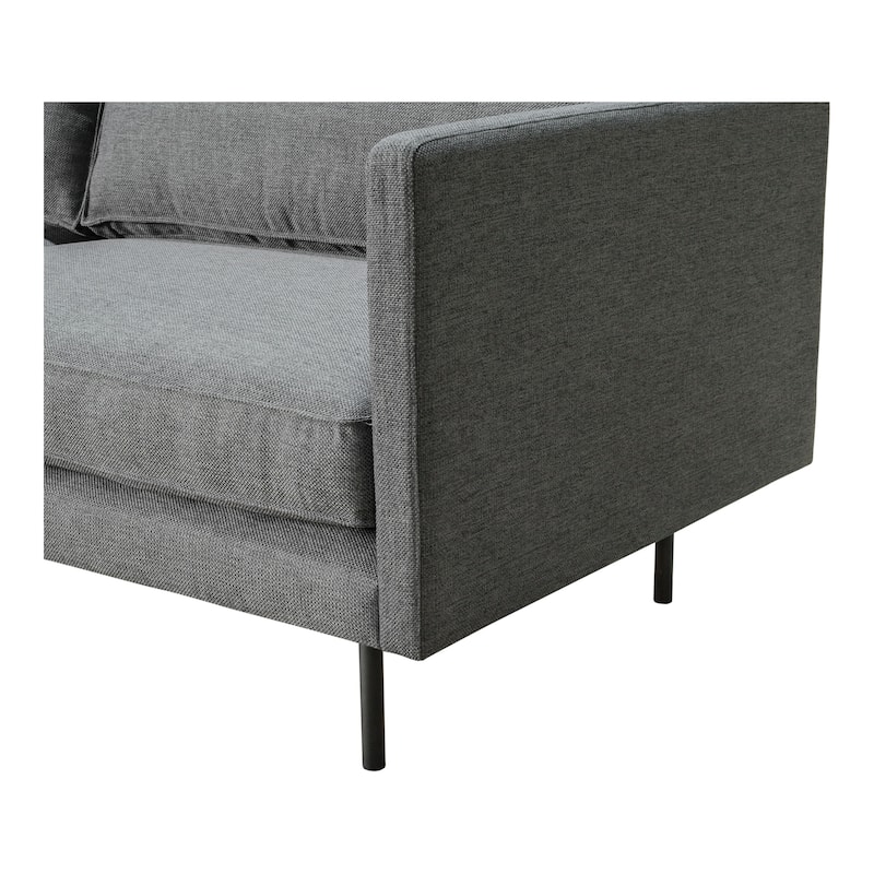 Aurelle Home Majestic Scandinavian Modern Velvet Sofa