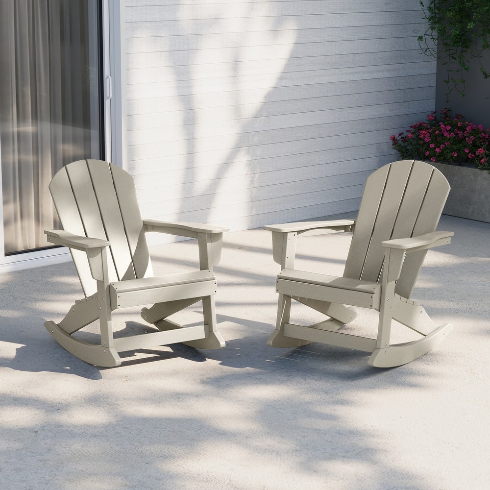 Laguna Hdpe All Weather Outdoor Patio Rocking Chair (Set of 2)
