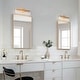 preview thumbnail 4 of 18, Modern Gold LED Long Strip Wall Sconces Bathroom Vanity Lights