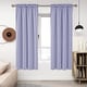 preview thumbnail 71 of 85, Deconovo Solid Rod Pocket Curtain Panel Pair, Set of 4 Panels 38x63 Inch - Light Purple