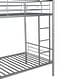 preview thumbnail 9 of 46, Twin over Twin Metal Bunk Bed with Fence & Ladder